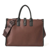 Men's Portable Briefcase Retro File Bag