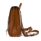 College Retro Girls Backpack PU Travel Backpack Anti-Theft Backpack
