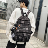 Geometric Travel Backpack Waterproof Schoolbag