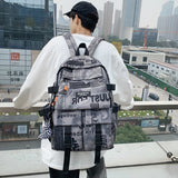 Geometric Travel Backpack Waterproof Schoolbag