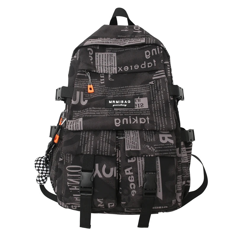 Geometric Travel Backpack Waterproof Schoolbag