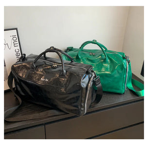 Waterproof Large Capacity Leather Travel Tote Bag