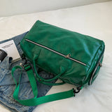 Waterproof Large Capacity Leather Travel Tote Bag