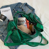 Waterproof Large Capacity Leather Travel Tote Bag