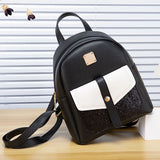 Soft Leather Women's Backpack Large Capacity Student Bag