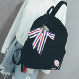 Canvas Backpack for Teenage Girls 15.6-inch Laptop School Bag
