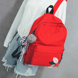 Canvas Backpack for Teenage Girls 15.6-inch Laptop School Bag
