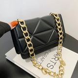 Women's V Pattern Embossed Square Bag Messenger Small Shoulder Crossbody Bags