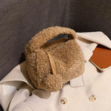 Women's Small Fresh Lamb Velvet Bag with Chain Shoulder Messenger Bag