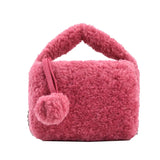Women's Small Fresh Lamb Velvet Bag with Chain Shoulder Messenger Bag