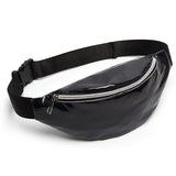 Pink Laser Holographic Waist Bag For Women