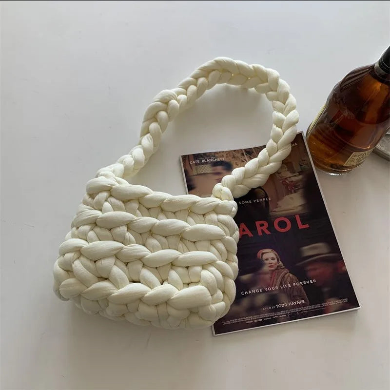 Soft Knitted Messenger Bag Girls Mini Shoulder Bag