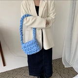 Soft Knitted Messenger Bag Girls Mini Shoulder Bag