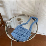 Soft Knitted Messenger Bag Girls Mini Shoulder Bag