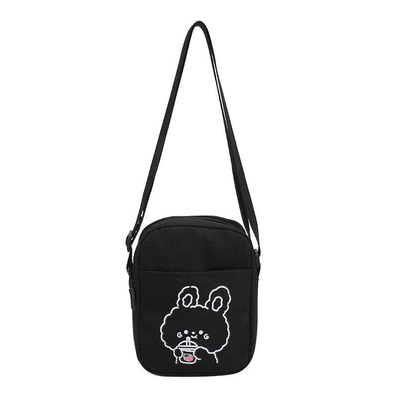 Canvas Bunny Mini Shoulder Bag