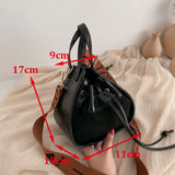 Vintage Triangle Handbag Matte Shoulder Crossbody Bag Tote Shopping Bag