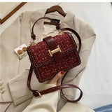 Small Square Shoulder Bag Messenger Handbag