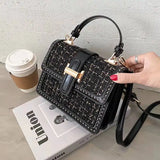 Small Square Shoulder Bag Messenger Handbag