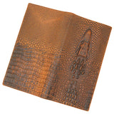 Men's Leather Long Wallet Vintage Crocodile Bag