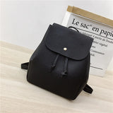 Mini Lady Backpack Retro Pu Leather Girls Small Backpack