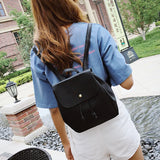 Mini Lady Backpack Retro Pu Leather Girls Small Backpack
