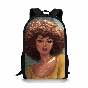 African Girl Children's Backpack Schoolbag