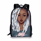 African Girl Children's Backpack Schoolbag