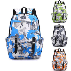 Camouflage Backpack for Teen Girls Boys Polyester Schoolbag