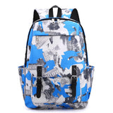 Camouflage Backpack for Teen Girls Boys Polyester Schoolbag