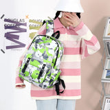 Camouflage Backpack for Teen Girls Boys Polyester Schoolbag