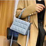 Embossed Flap Crossbody Bag Women's Mini Handbag Purse