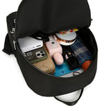 Ladies Double Pocket Oxford Fabric Backpack Lightweight Women's School Bag