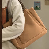 Japanese Style Canvas Tote Bag with Large Capacity