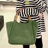 Japanese Style Canvas Tote Bag with Large Capacity