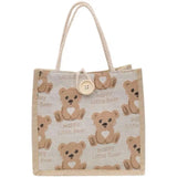 Small Fresh Japanese Linen Tote Bag for Student Lunch