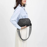 Three-Layer Wide Shoulder Belt Small Bag Women's Messenger Bag