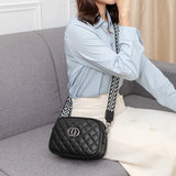 Three-Layer Wide Shoulder Belt Small Bag Women's Messenger Bag
