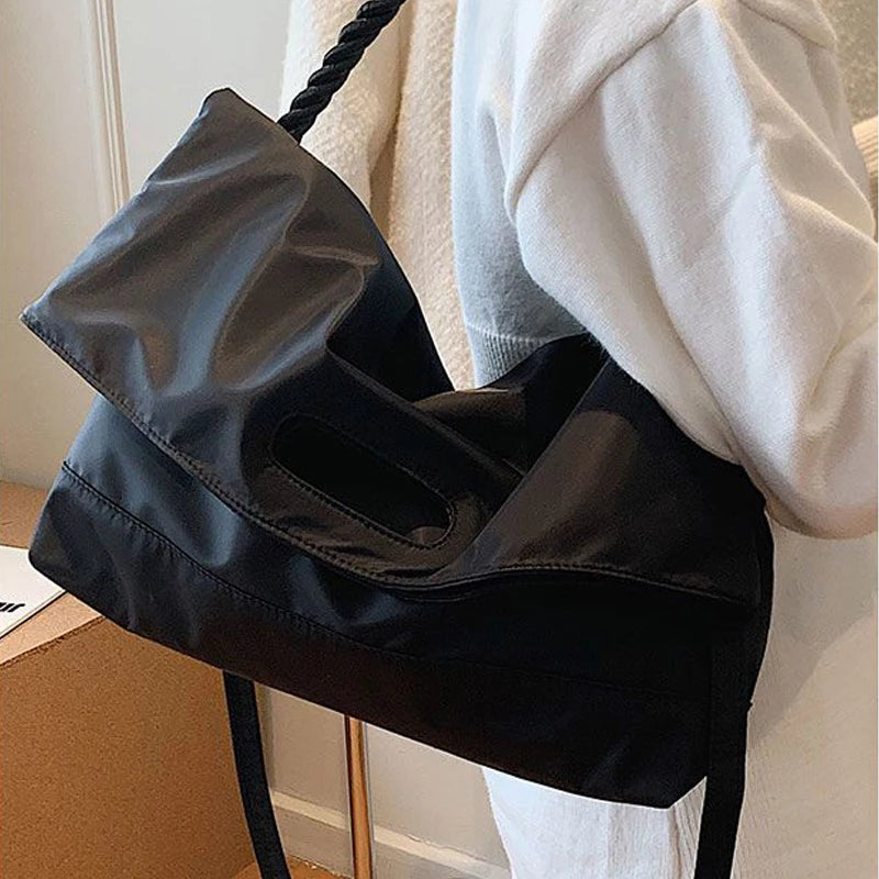 Large Capacity Oxford Cloth Messenger Tote Bag for Women