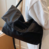 Large Capacity Oxford Cloth Messenger Tote Bag for Women