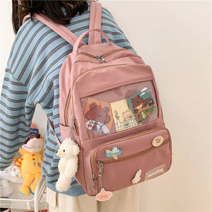 Girl Backpack Large Capacity Ins Backpack Teen Girl Schoolbag