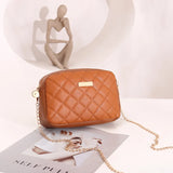 Embroidered Square Bag Chain Messenger Bag Small Shoulder All-Match Wallet