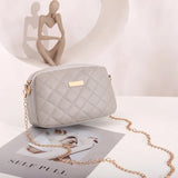 Embroidered Square Bag Chain Messenger Bag Small Shoulder All-Match Wallet