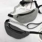 Full Diamond Waist Bag Women's Messenger Bag Rhinestone