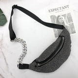 Full Diamond Waist Bag Women's Messenger Bag Rhinestone