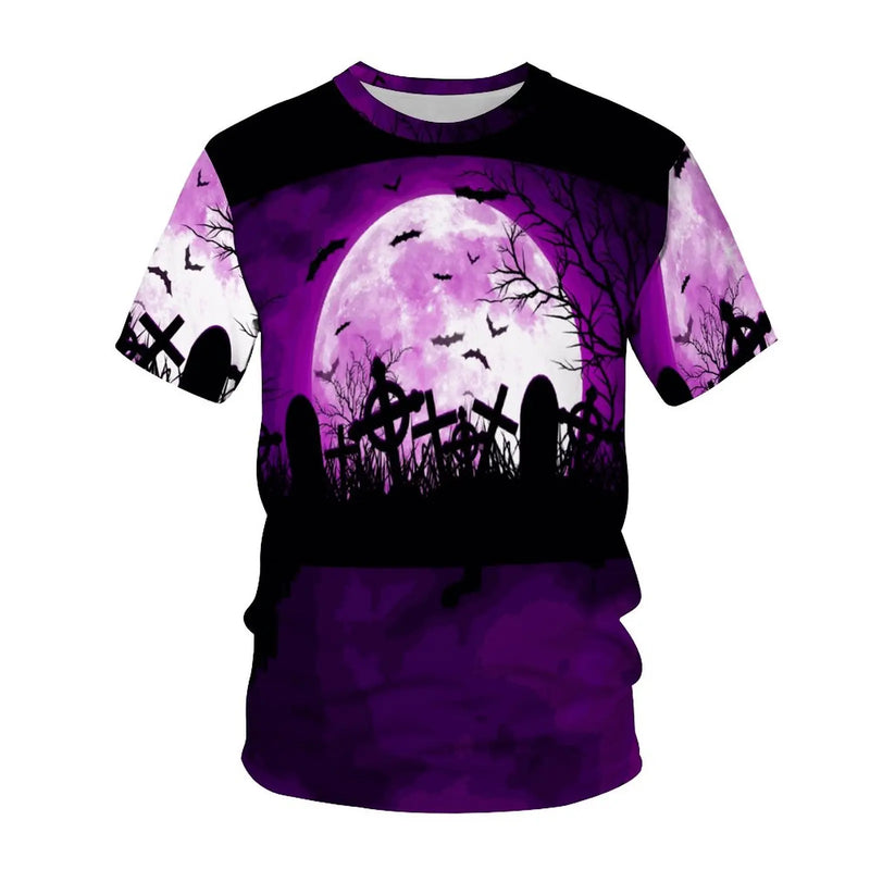 Halloween 3D Print Men's Short Sleeve T-Shirt