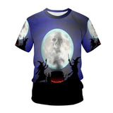 Halloween 3D Print Men's Short Sleeve T-Shirt