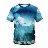 Halloween 3D Print Men's Short Sleeve T-Shirt