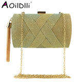 Satin Tassel Party Bag Clutch Evening Bag - Discoloration