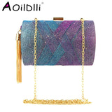 Satin Tassel Party Bag Clutch Evening Bag - Discoloration