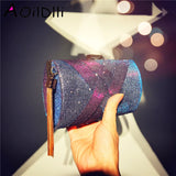 Satin Tassel Party Bag Clutch Evening Bag - Discoloration